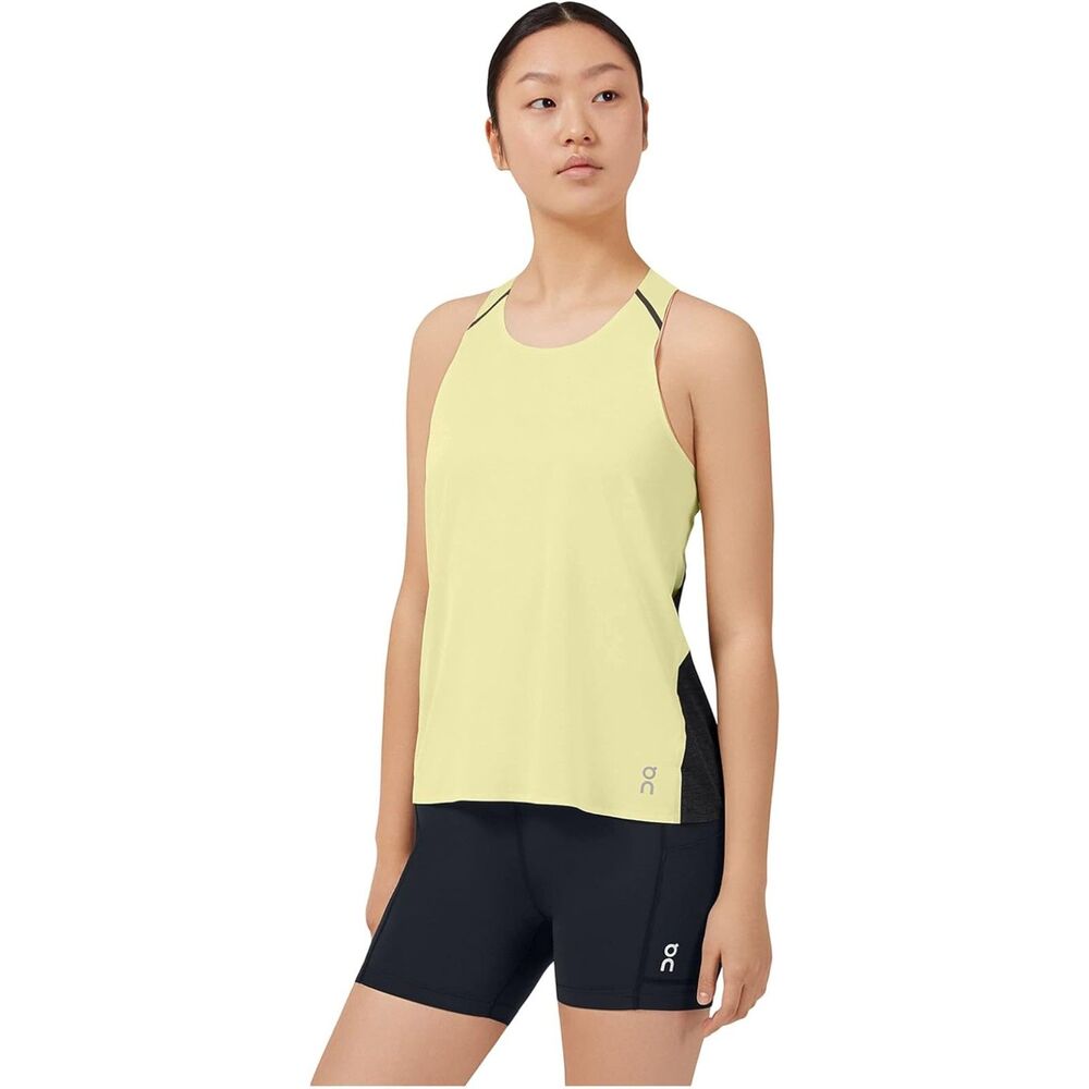 On Women's Tank-T, Limelight|Black, XS